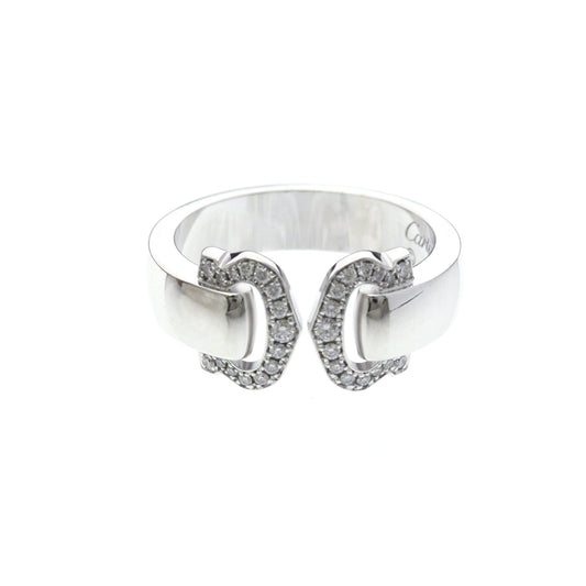 Cartier Vintage C de Cartier 18K White Gold with Diamonds Product Image