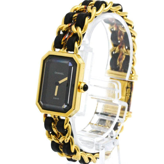 Chanel Premiere Rock Quartz Watch Plated Metal and Leather 20