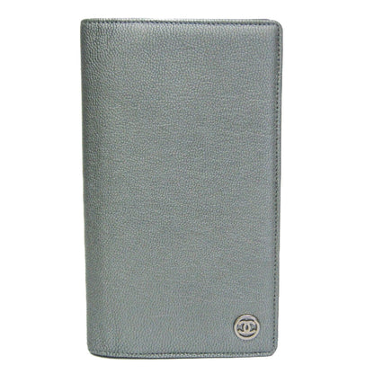 Chanel CC Button Bi-Fold Card Case Leather Product Image
