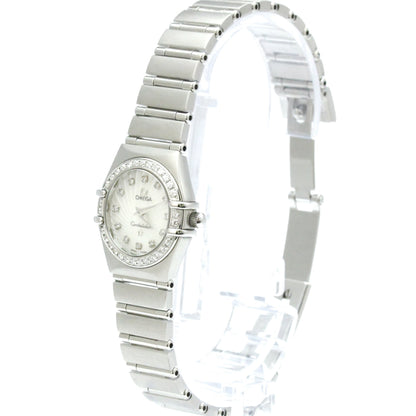 Omega Constellation Quartz Stainless Steel with Diamond Bezel and Markers 22