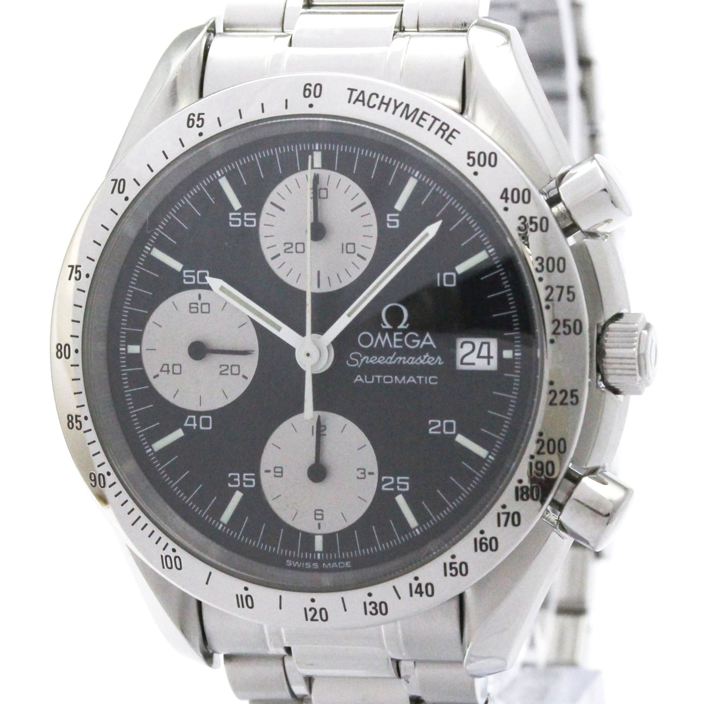 Omega Speedmaster Date Chronograph Automatic Stainless Steel 39