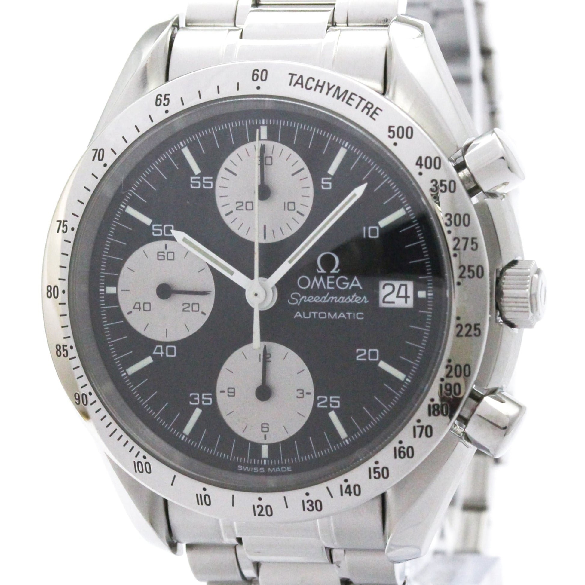 Omega Speedmaster Date Chronograph Automatic Stainless Steel 39