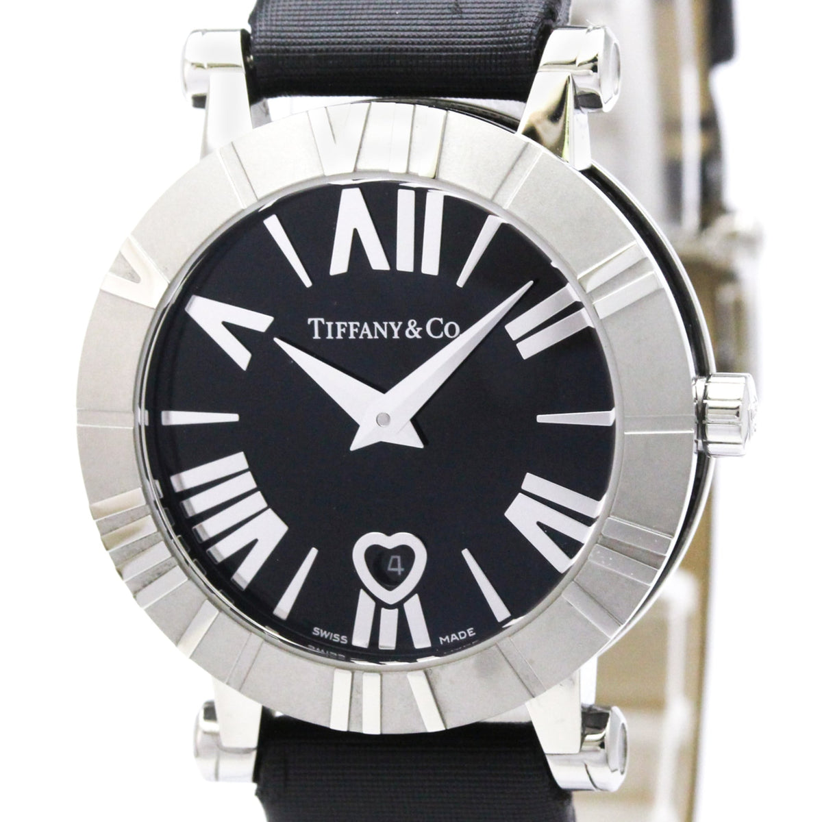 Tiffany & Co. Atlas Quartz Stainless Steel and Satin 30