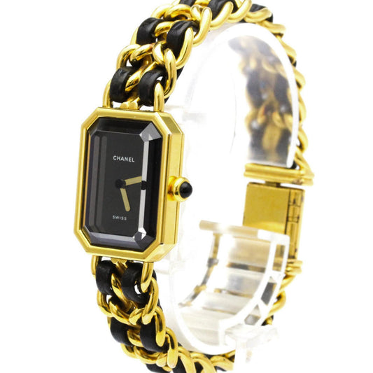 Chanel Premiere Rock Quartz Watch Plated Metal and Leather 20
