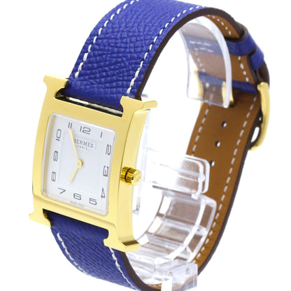 Hermes Heure H Quartz Stainless Steel and Leather 26