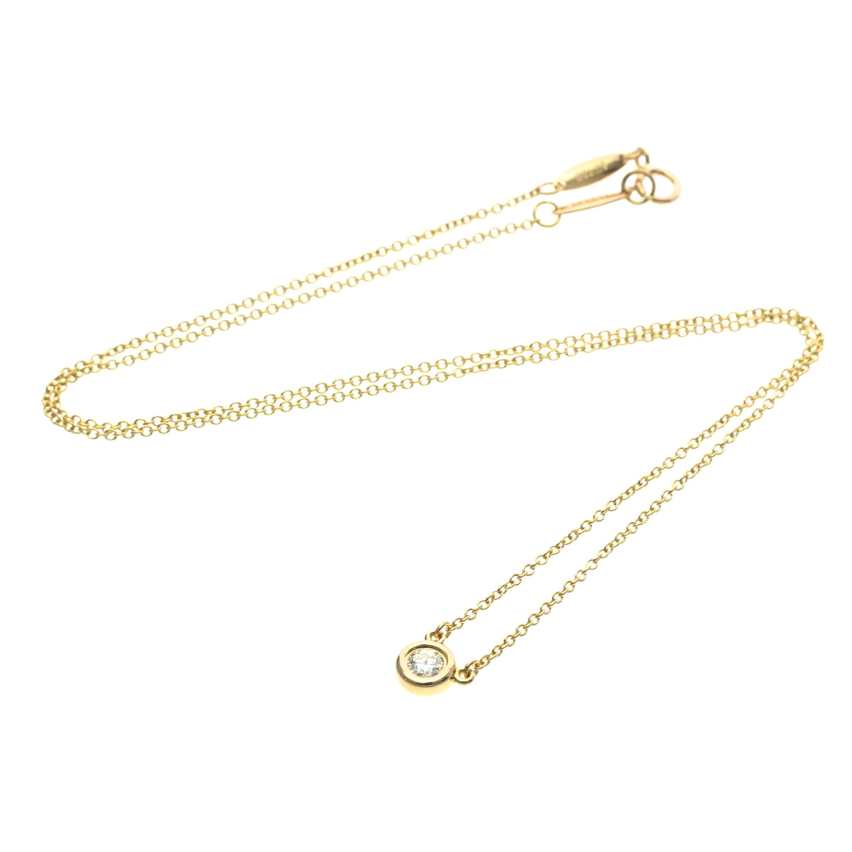 Tiffany & Co. Elsa Peretti Diamonds By The Yard Pendant 18K Rose Gold with Pear-Shaped Diamond Product Image