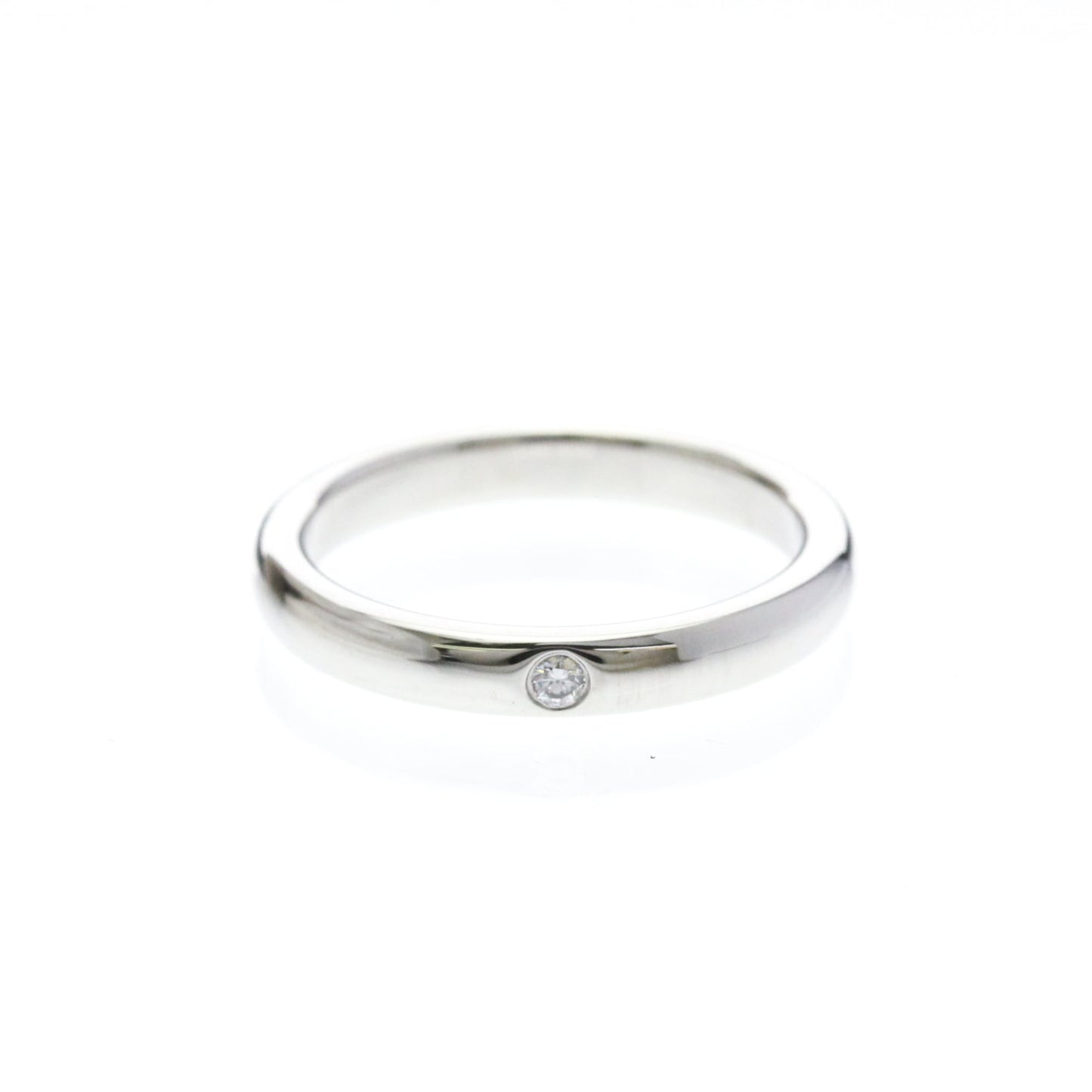 Tiffany & Co. Elsa Peretti 1 Diamond Stacking Band 950 Platinum with Diamond Product Image