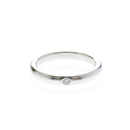Tiffany & Co. Elsa Peretti 1 Diamond Stacking Band 950 Platinum with Diamond Product Image