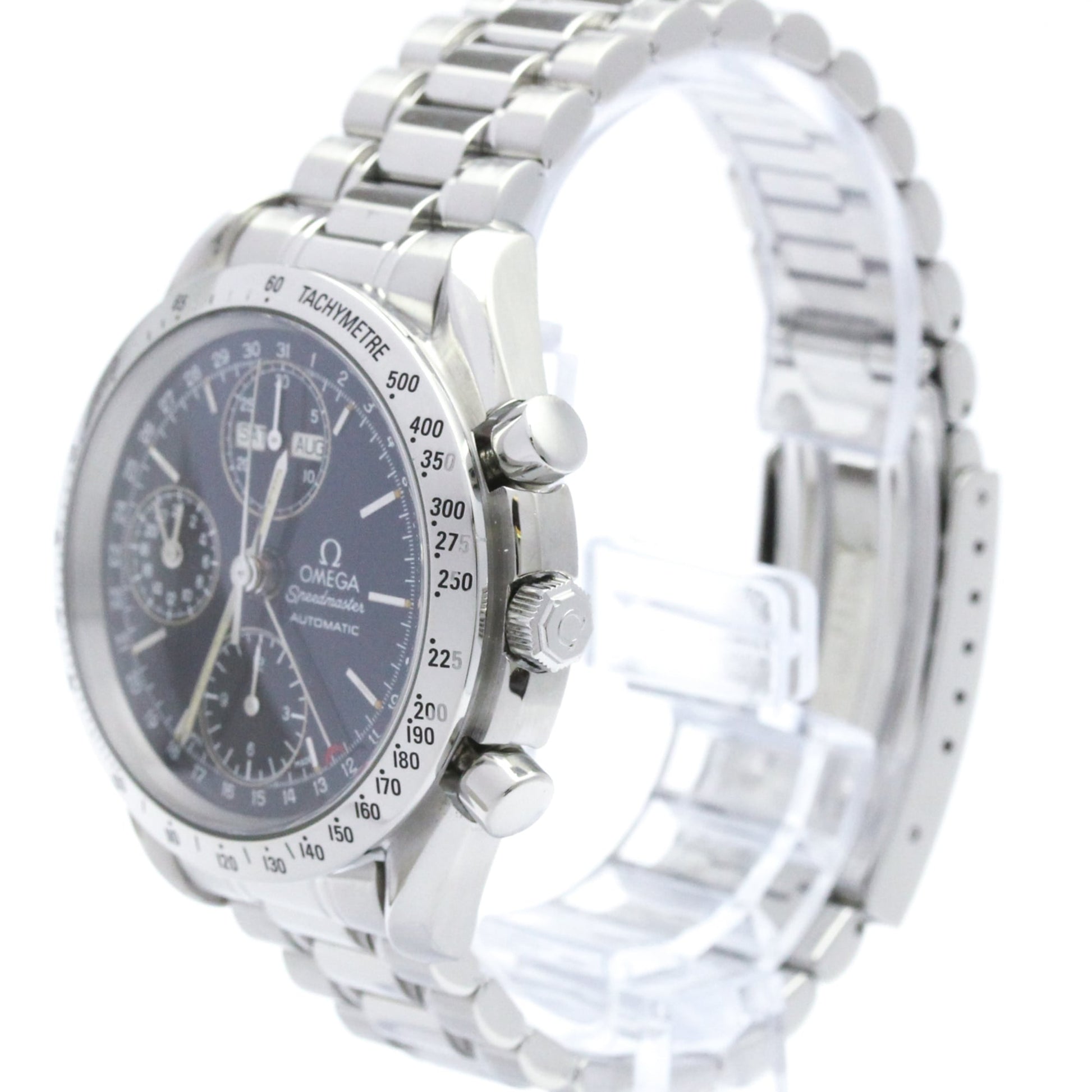 Omega Speedmaster Triple Calendar Chronograph Automatic Stainless Steel 39