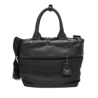 Prada Convertible Double Tote Nappa Leather and Tessuto Product Image