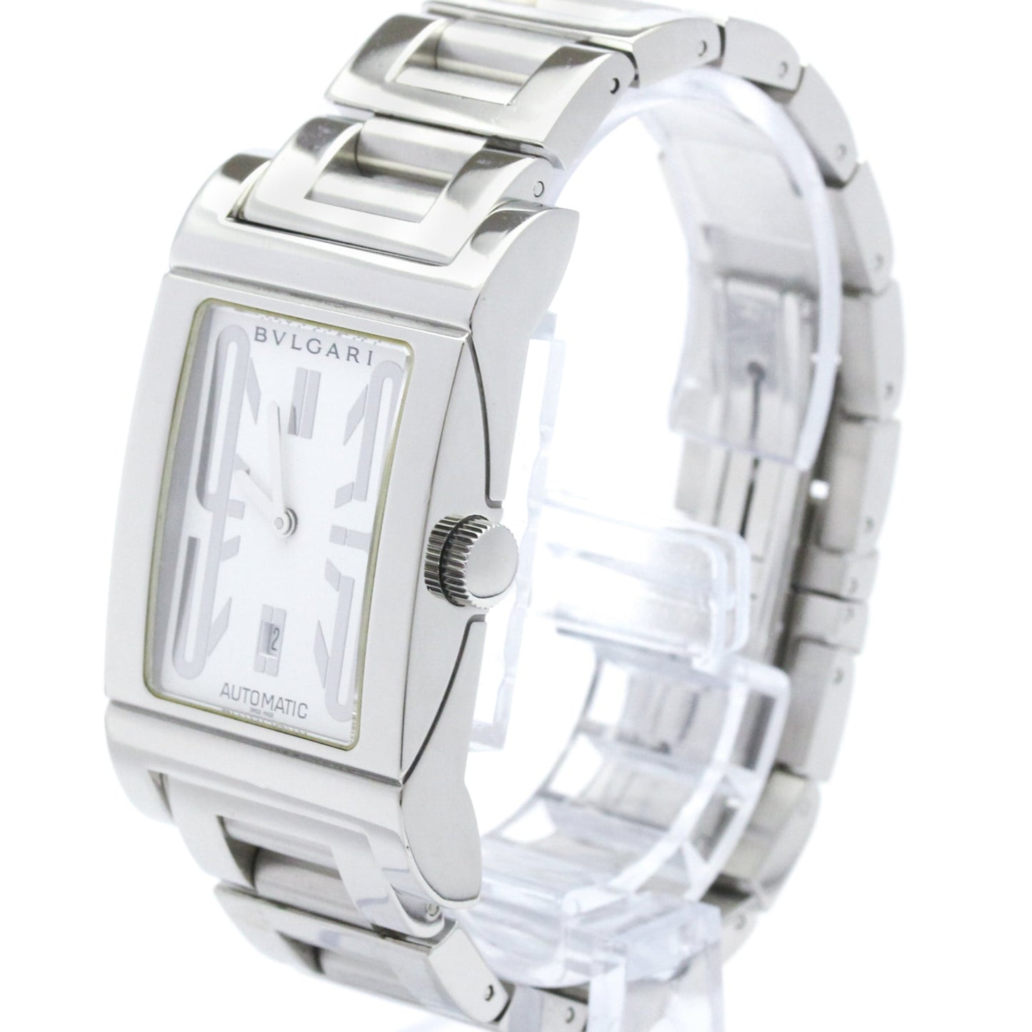 Bvlgari Rettangolo Automatic Stainless Steel 45