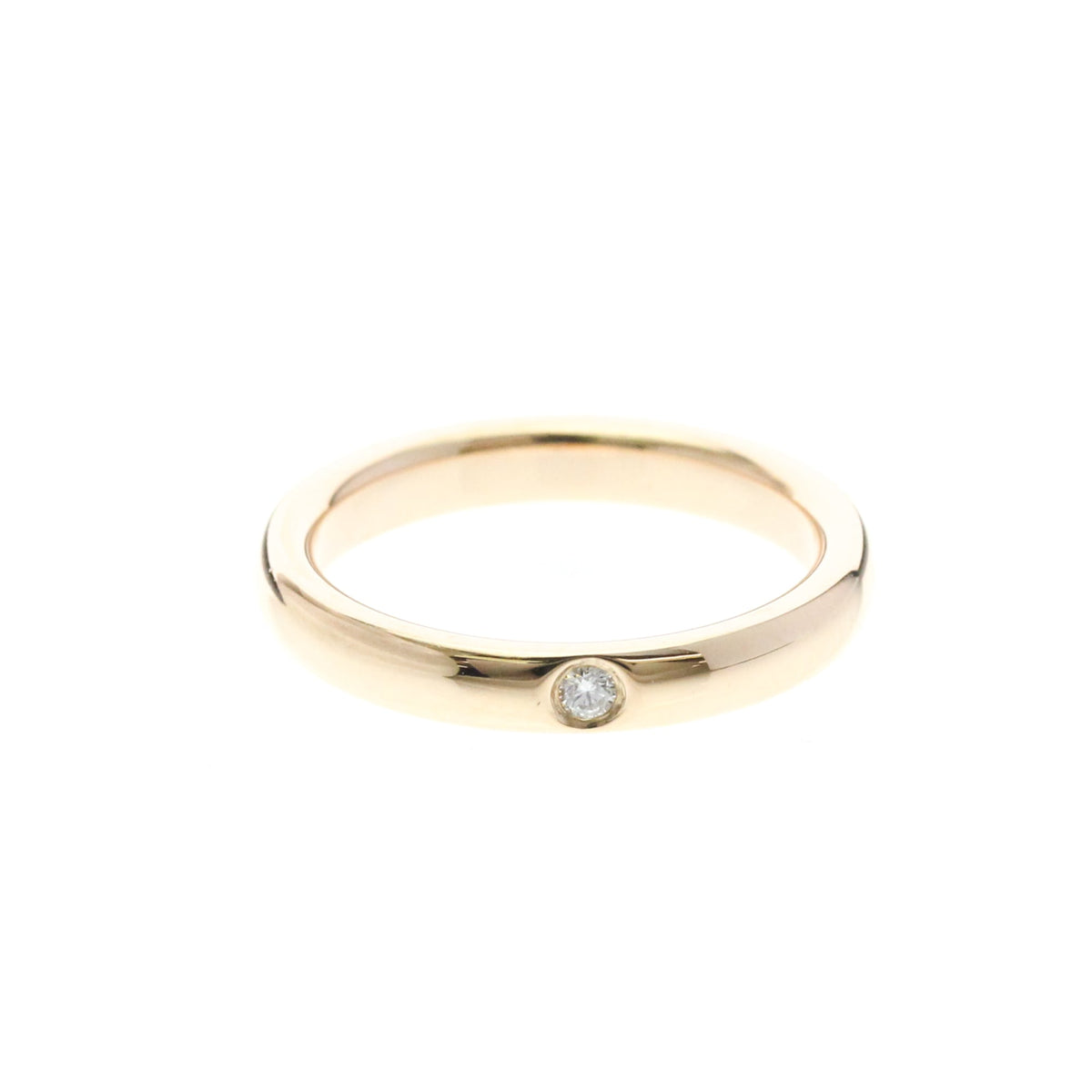 Tiffany & Co. Elsa Peretti 1 Diamond Stacking Band 18K Rose Gold with Diamond Product Image