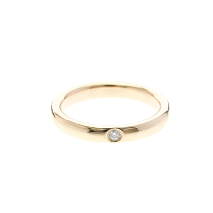 Tiffany & Co. Elsa Peretti 1 Diamond Stacking Band 18K Rose Gold with Diamond Product Image