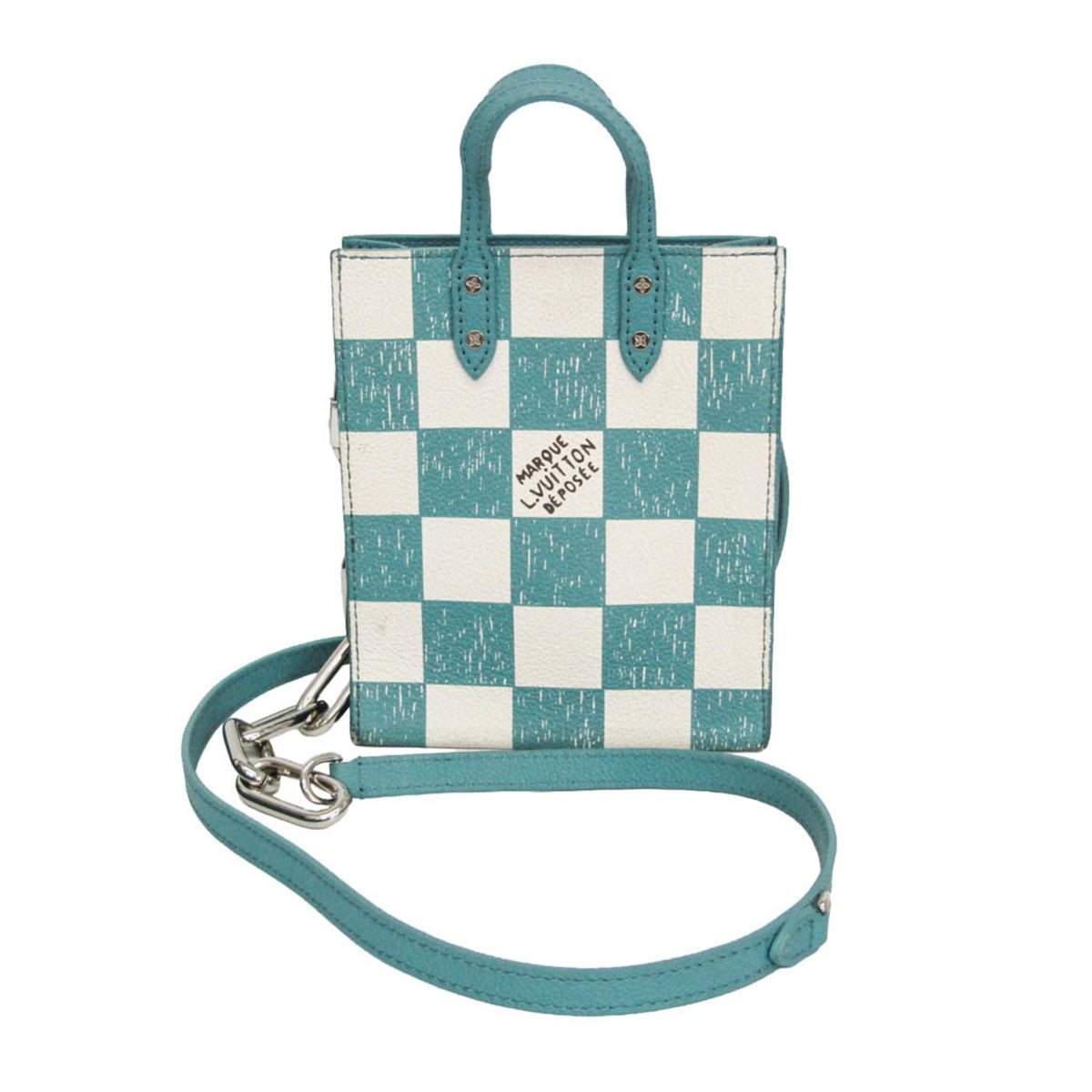 Louis Vuitton Sac Plat Limited Edition Marque Deposee Damier Giant XS