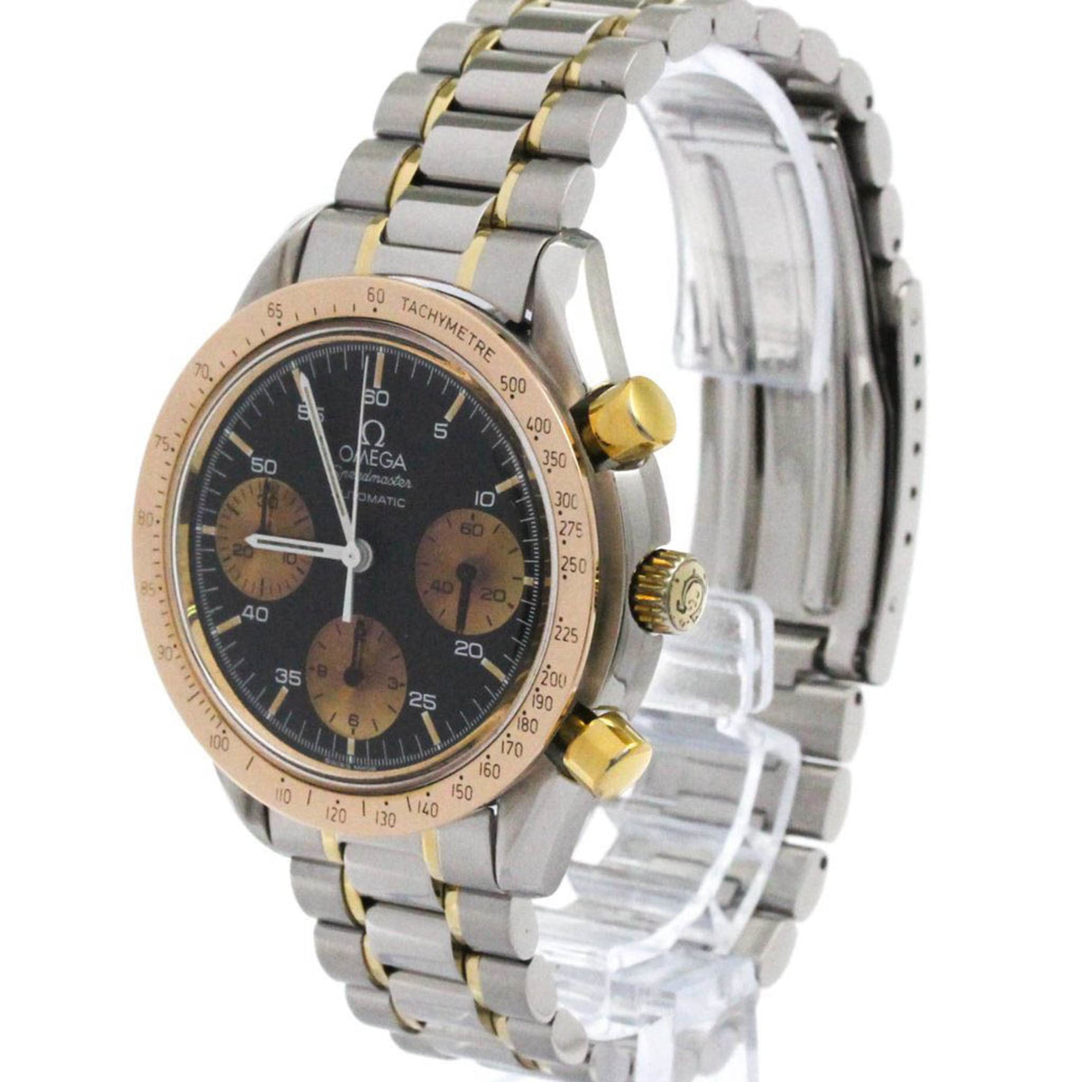 Omega Speedmaster Reduced Chronograph Automatic Stainless Steel and Yellow Gold 39