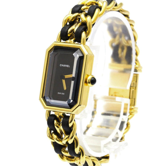 Chanel Premiere Rock Quartz Watch Plated Metal and Leather 20