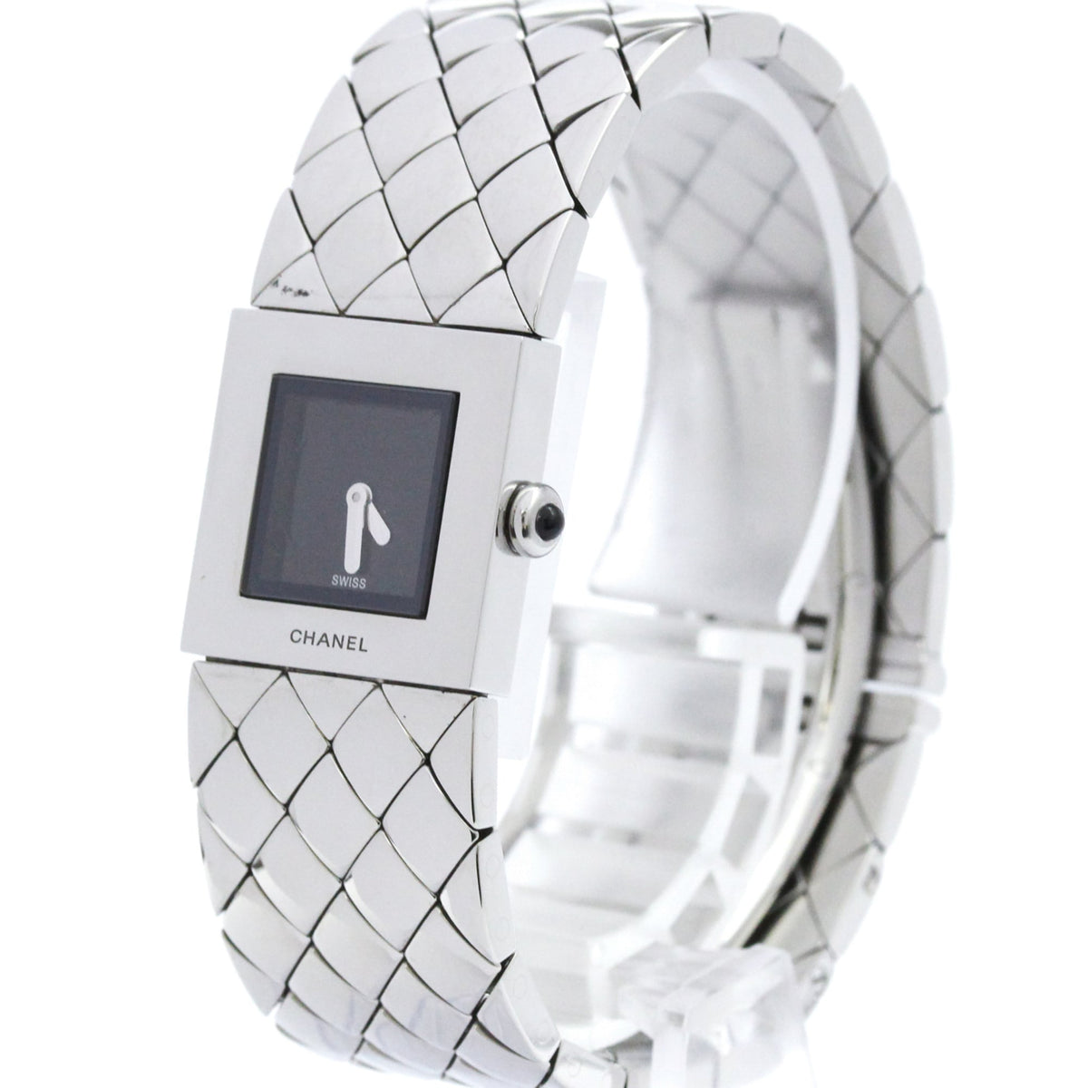 Chanel Matelasse Quartz Stainless Steel 19