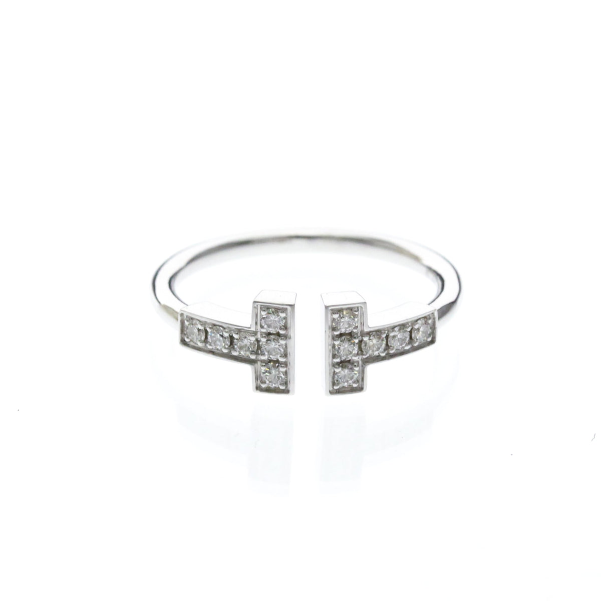 Tiffany & Co. T Wire 18K White Gold with Diamonds Product Image