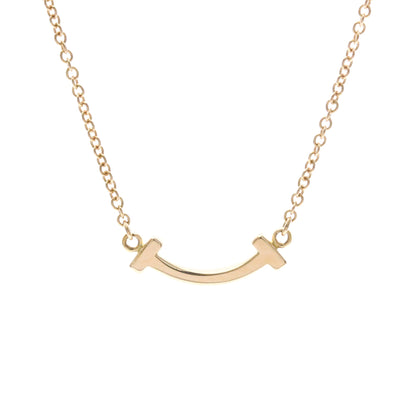 Tiffany & Co. T Smile Pendant 18K Rose Gold Small