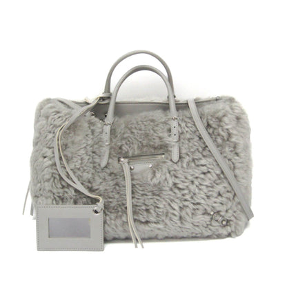 Balenciaga Papier A6 Zip Around Classic Studs Shearling Product Image