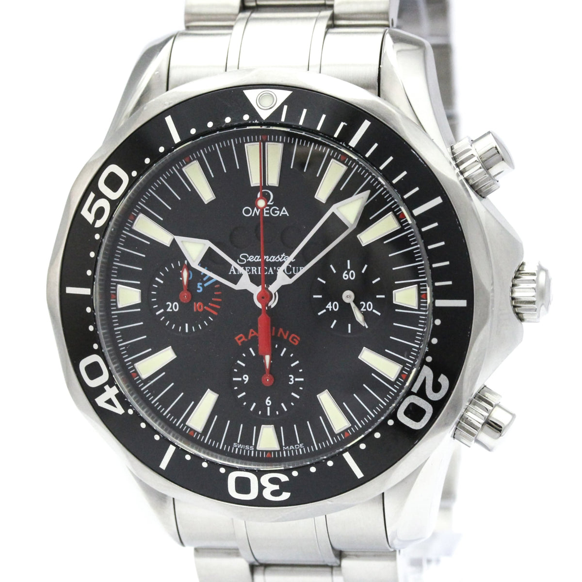 Omega Seamaster America's Cup Diver 300M Co-Axial Chronometer Automatic Stainless Steel and Ceramic 44