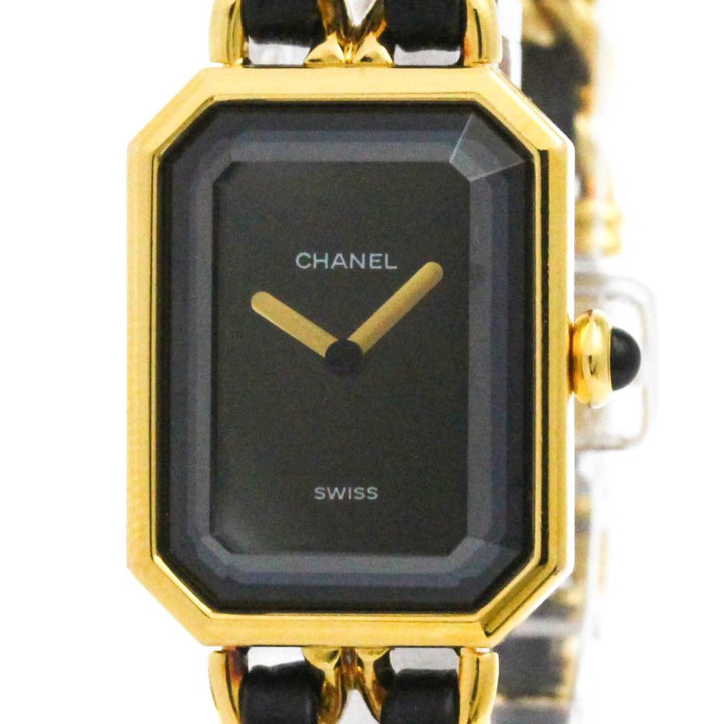 Chanel Premiere Rock Quartz Watch Plated Metal and Leather 20