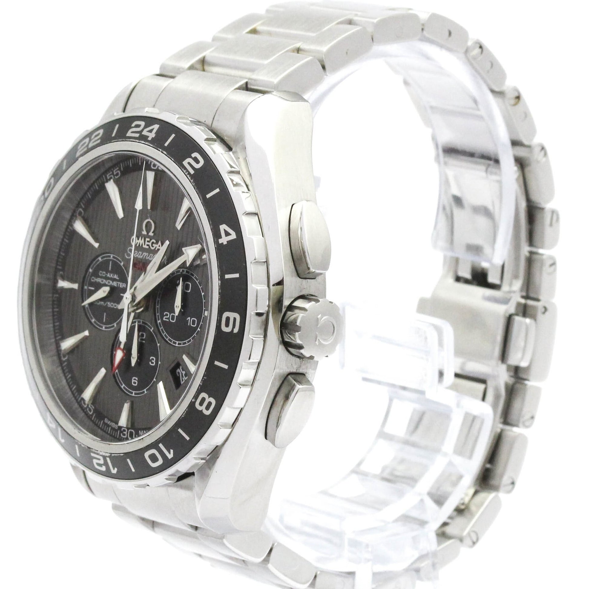 Omega Seamaster Aqua Terra 150M Co-Axial Chronometer GMT Chronograph Automatic Stainless Steel 43