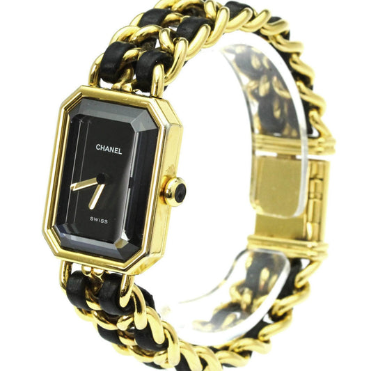 Chanel Premiere Rock Quartz Watch Plated Metal and Leather 20