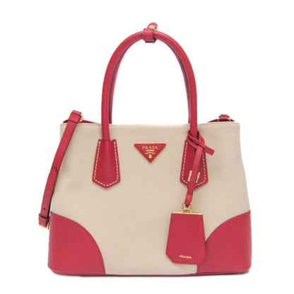 Prada Cuir Double Canvas and Saffiano Leather Medium