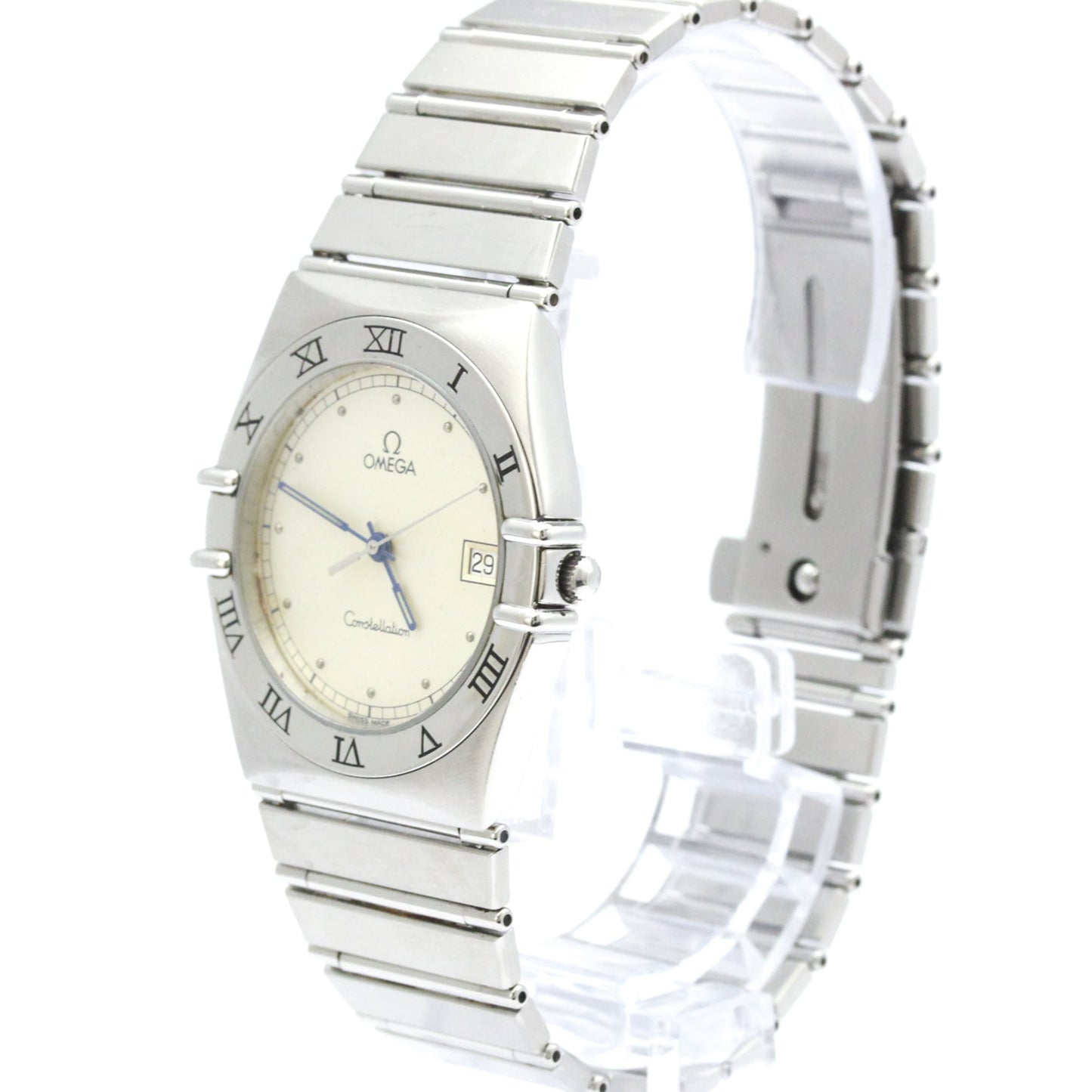 Omega Constellation Quartz Watch Stainless Steel 34