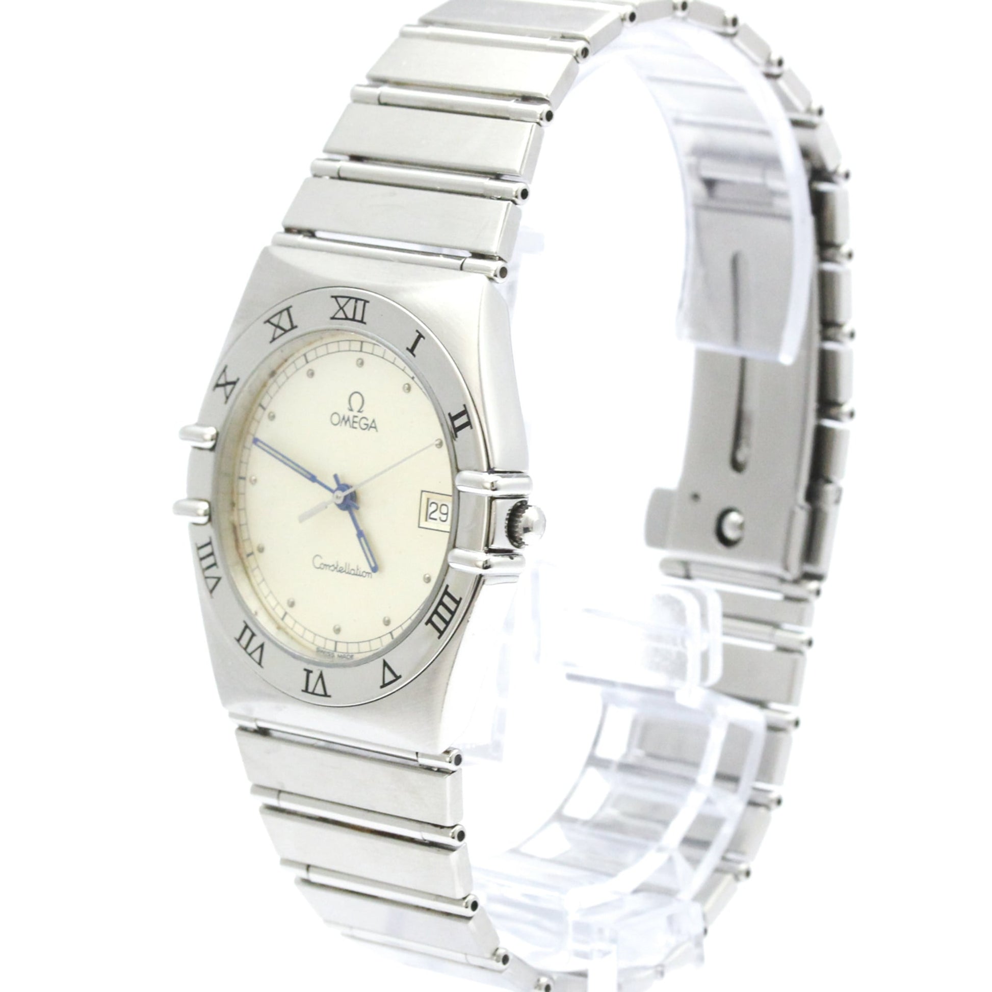 Omega Constellation Quartz Watch Stainless Steel 34