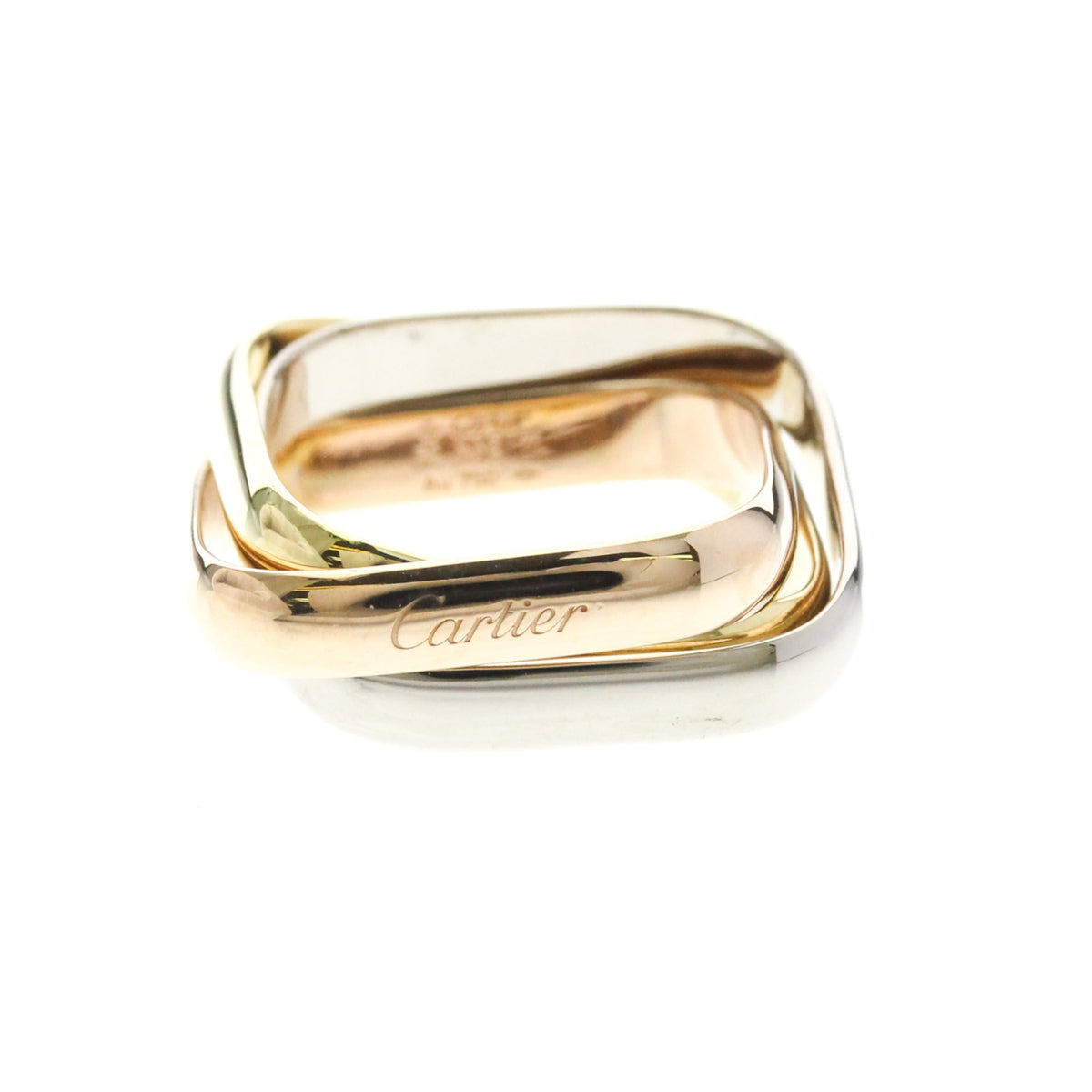 Cartier Trinity Cushion 18K Tricolor Gold Medium
