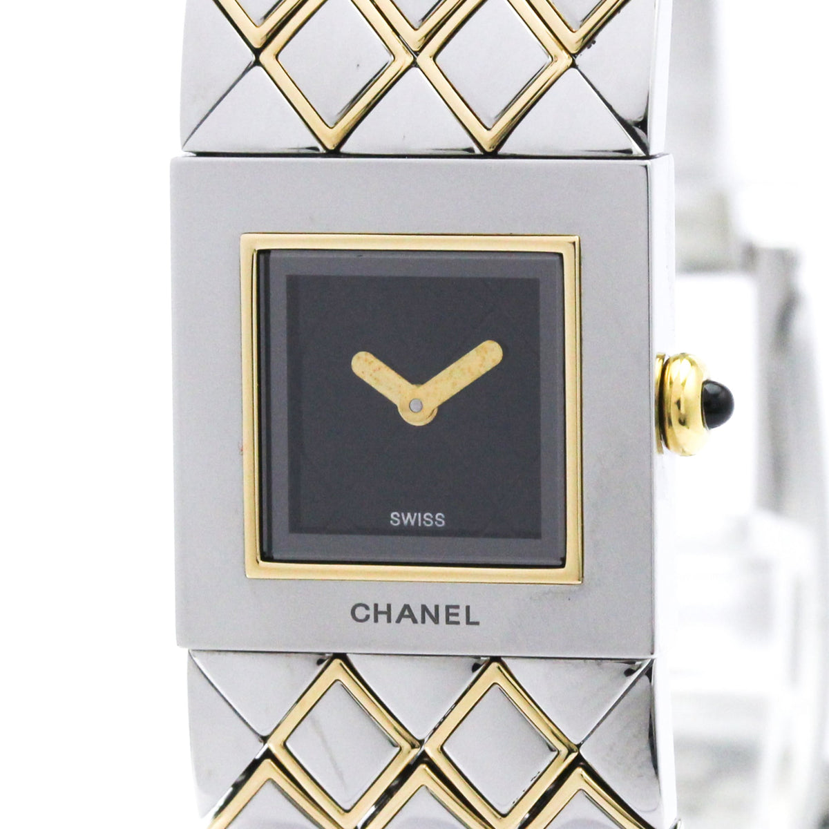 Chanel Matelasse Quartz Stainless Steel 19
