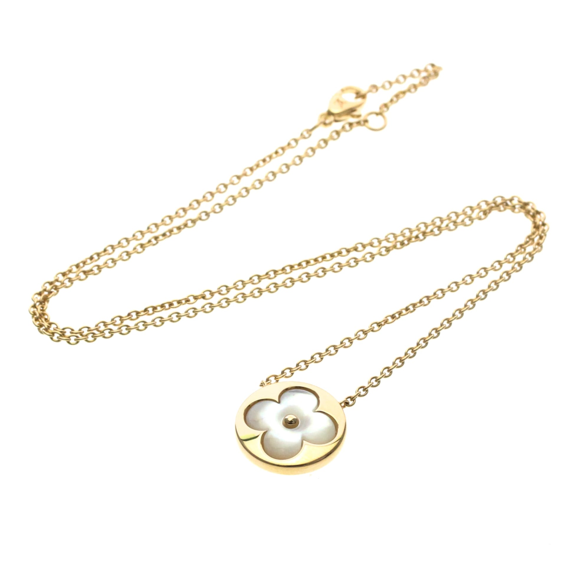 Louis Vuitton Color Blossom Medallion Pendant 18K Rose Gold with Mother of Pearl and Diamond Product Image