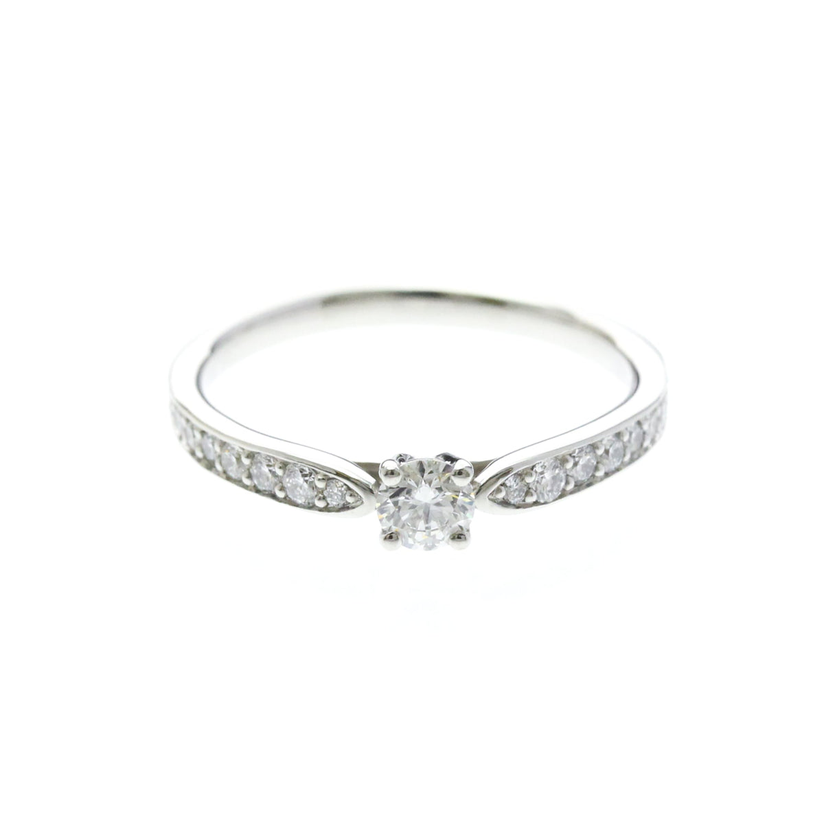 Tiffany & Co. Harmony Solitaire Platinum and Pave Diamonds with RBC Diamond F/SI1 Product Image