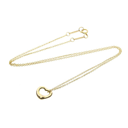 Tiffany & Co. Elsa Peretti Open Heart Pendant 18K Yellow Gold 11mm