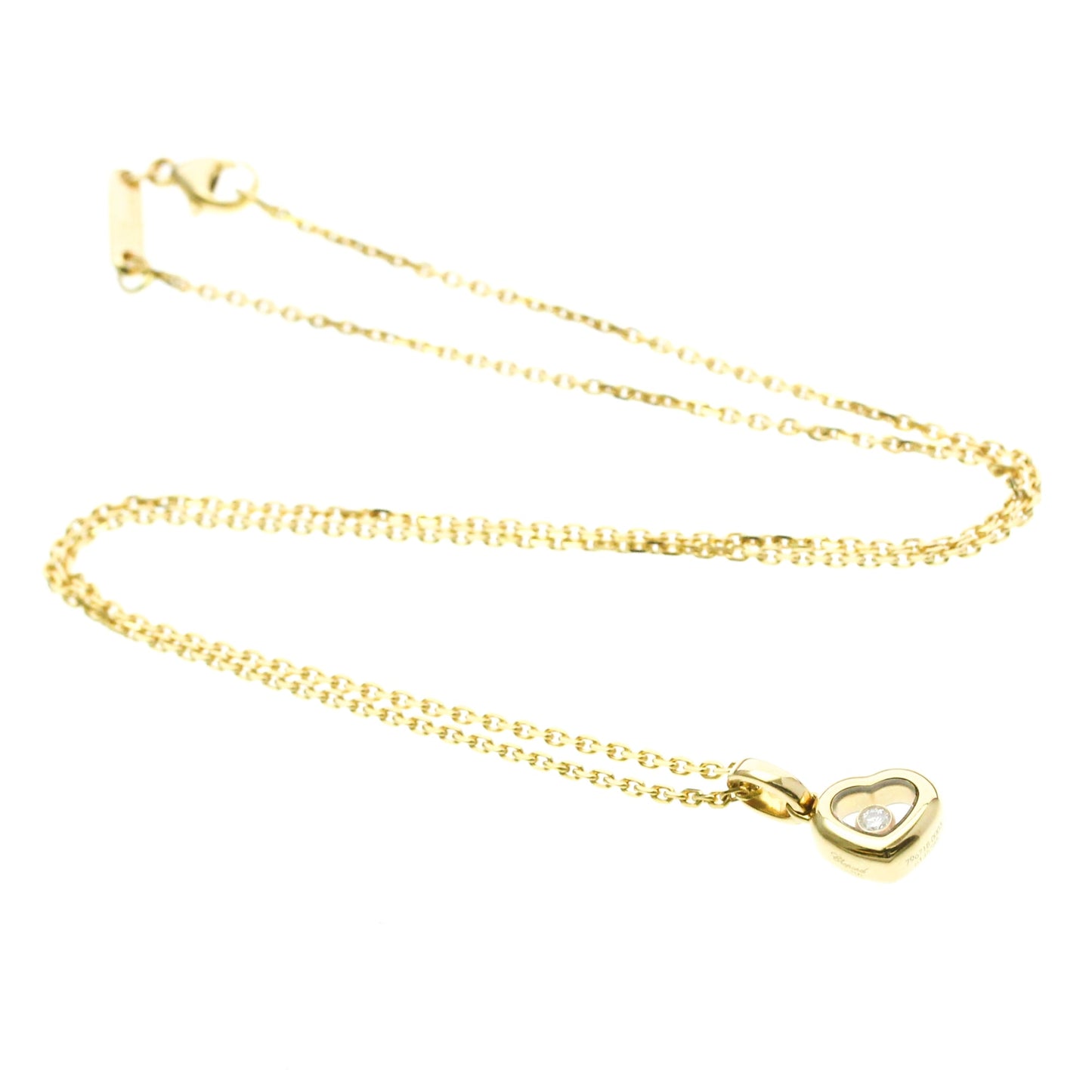 Chopard Happy Diamonds Heart Pendant 18K Yellow Gold with Diamonds and 1 Floating Diamond Product Image