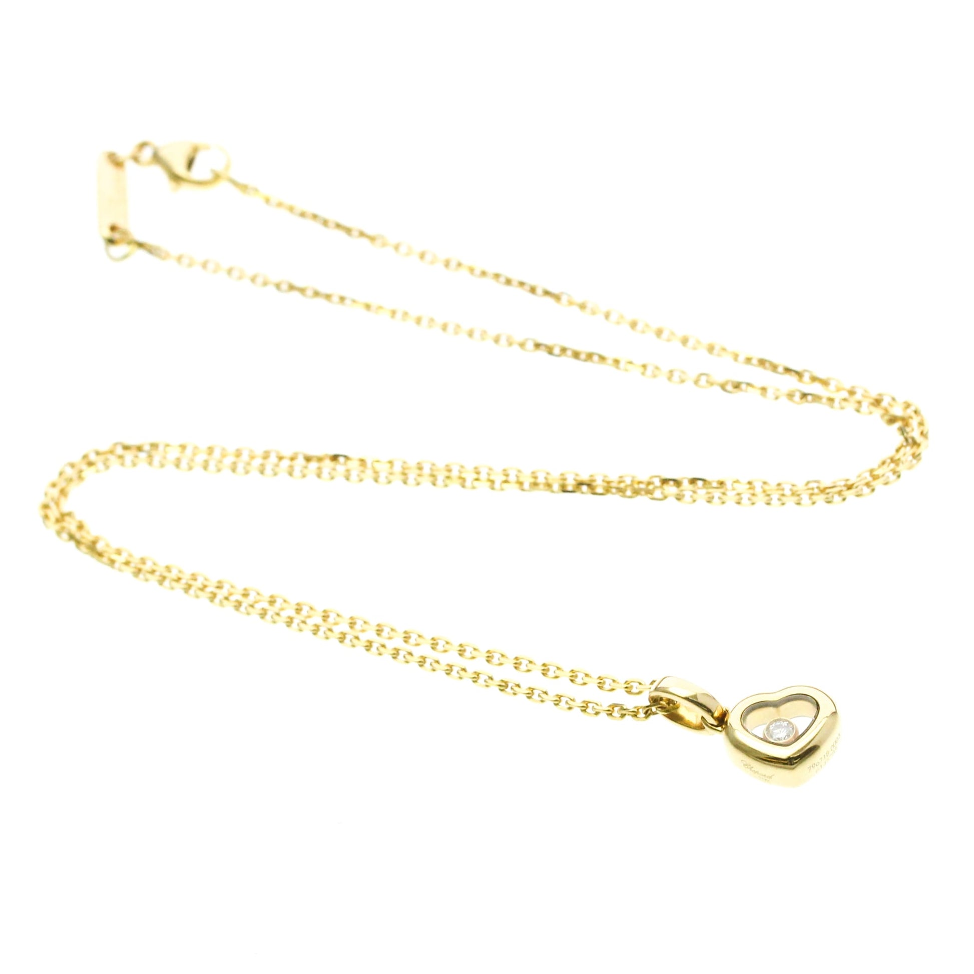 Chopard Happy Diamonds Heart Pendant 18K Yellow Gold with Diamonds and 1 Floating Diamond Product Image