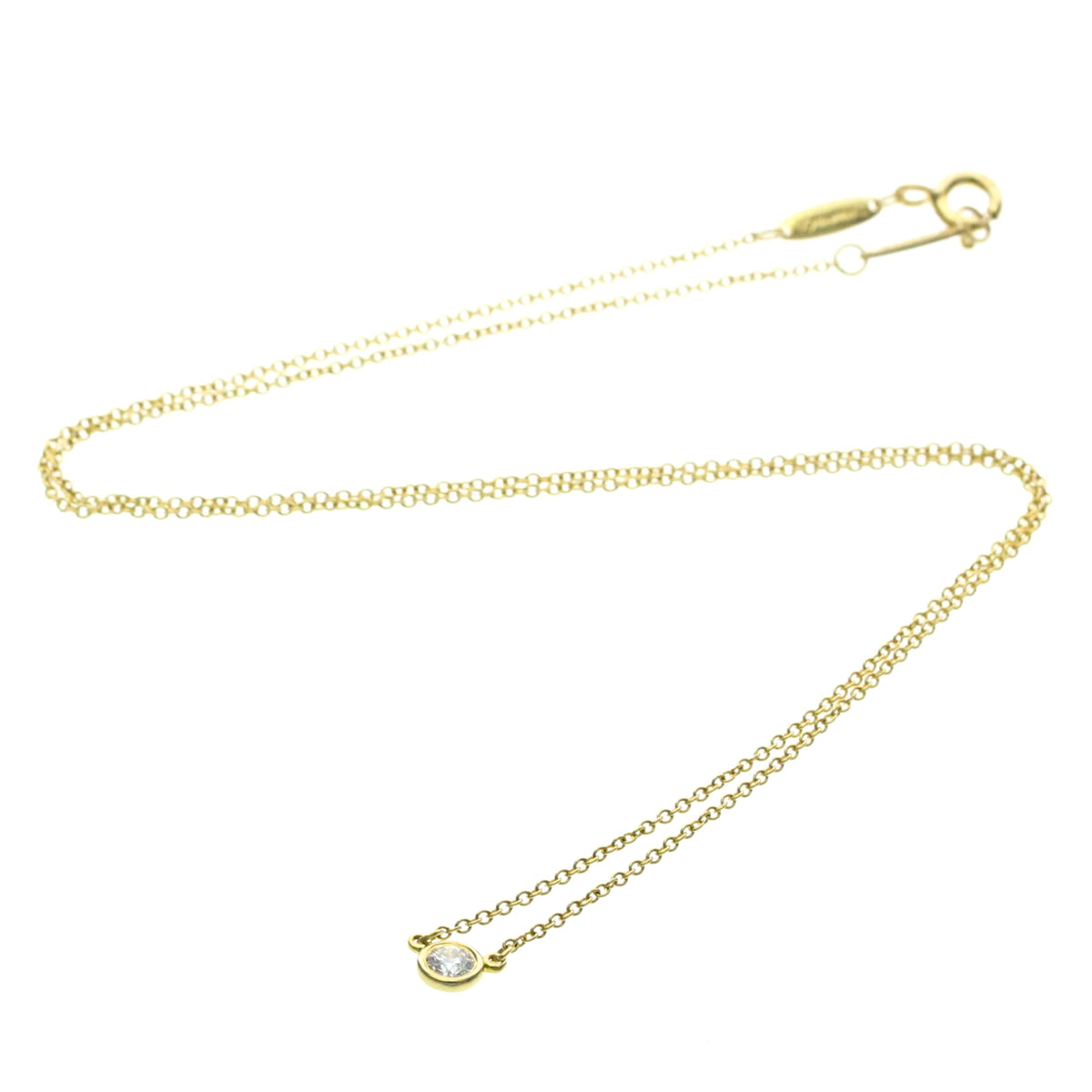 Tiffany & Co. Elsa Peretti Diamonds By The Yard Pendant 18K Rose Gold with Pear-Shaped Diamond Product Image