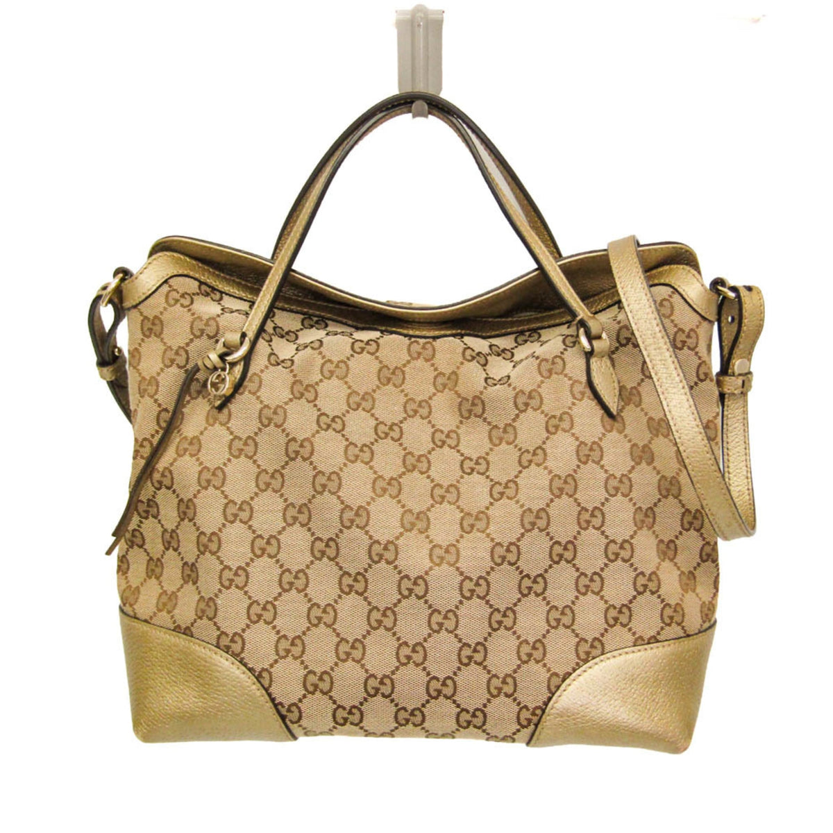 Gucci Bree Convertible Top Handle GG Canvas with Leather Medium