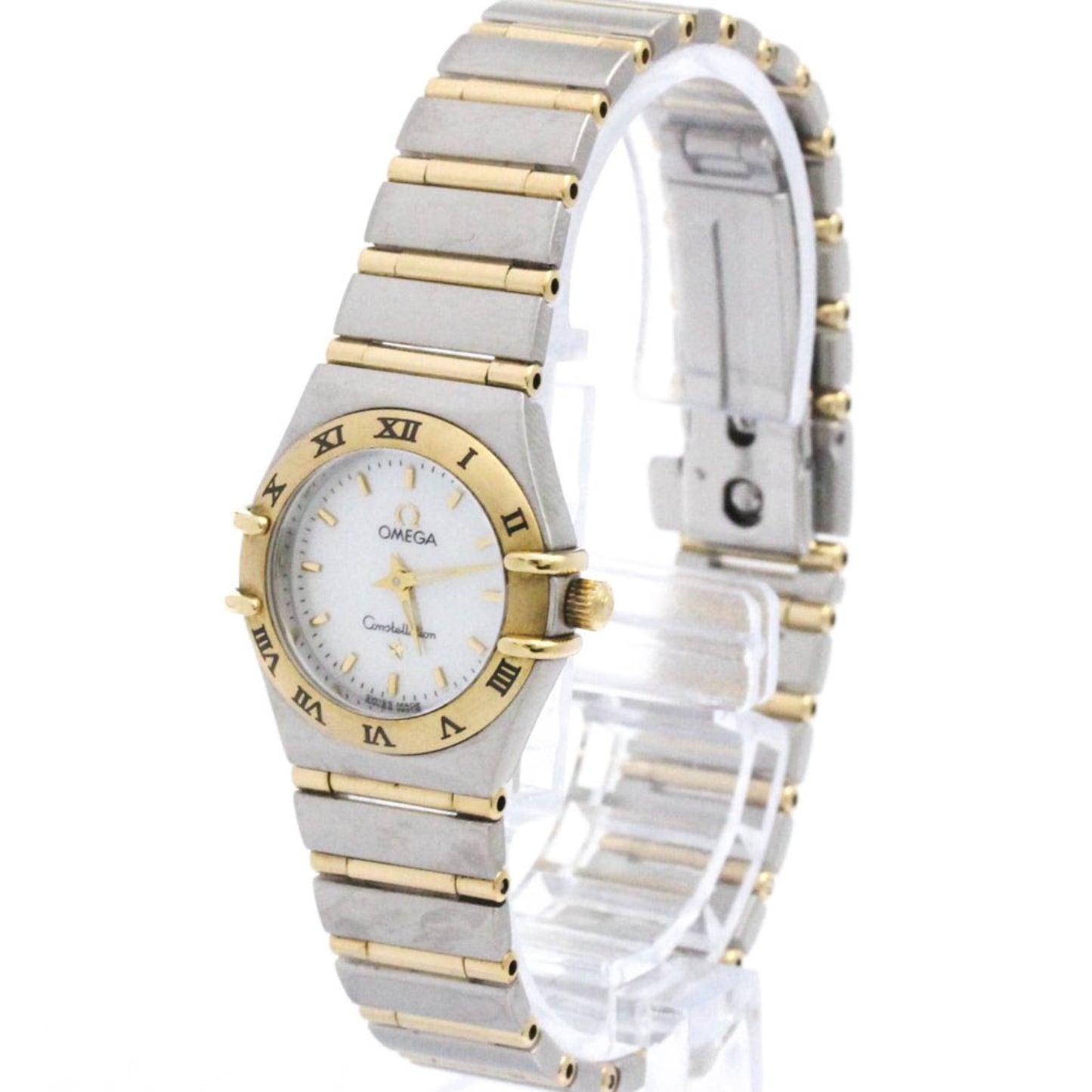 Omega Constellation Quartz Watch Stainless Steel and Yellow Gold 22