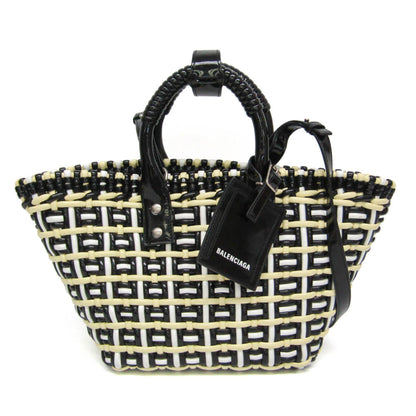 Balenciaga Bistro Panier Woven Faux Leather XS