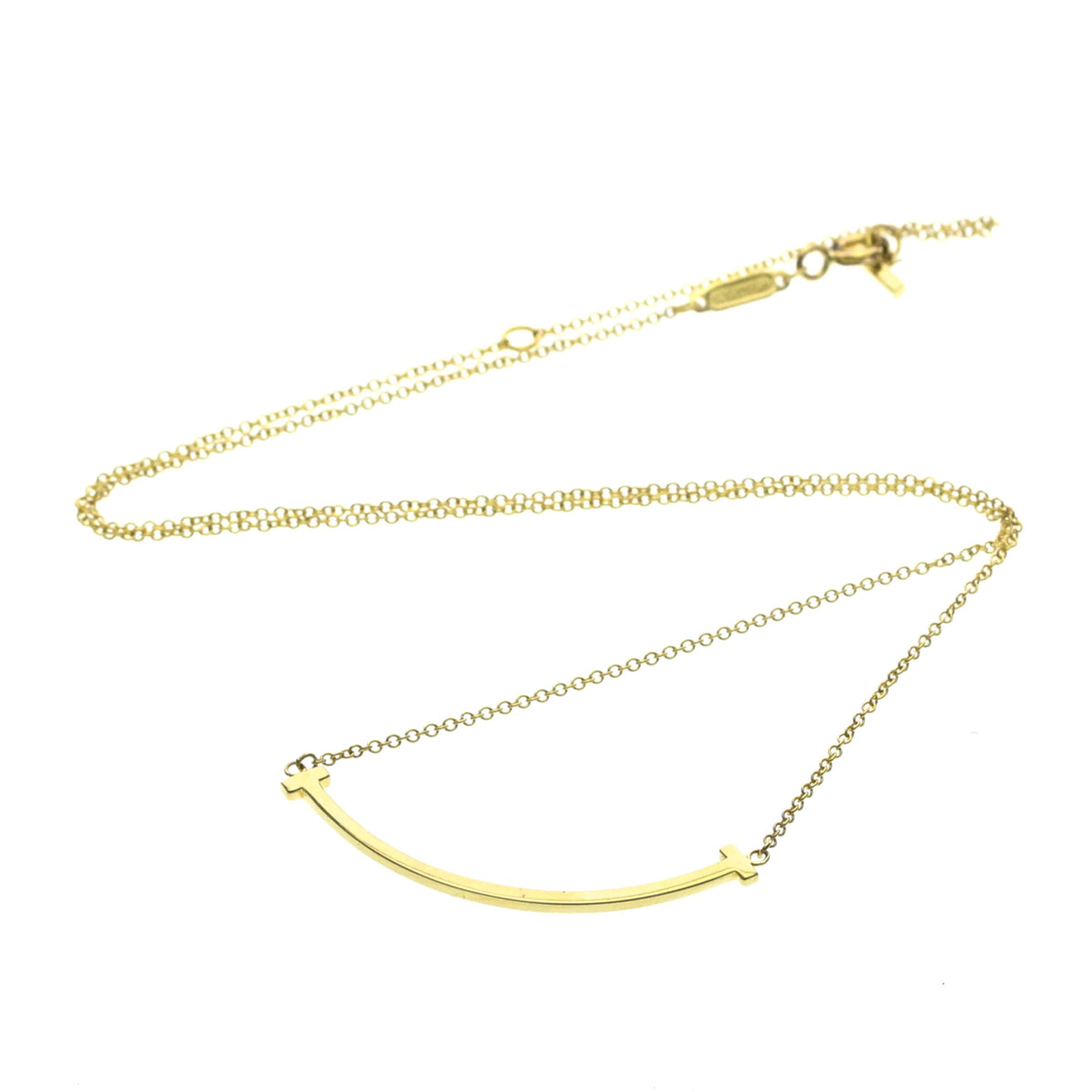 Tiffany & Co. T Smile Pendant 18K Yellow Gold Small