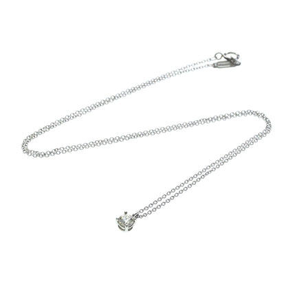Tiffany & Co. Solitaire Pendant Platinum with Emerald Cut Diamond Product Image