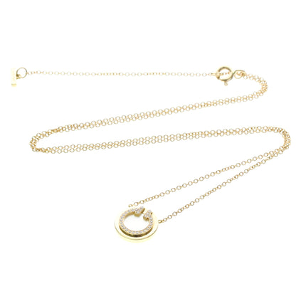 Tiffany & Co. T Circle Pendant 18K Yellow Gold with Diamonds and Mother of Pearl Small