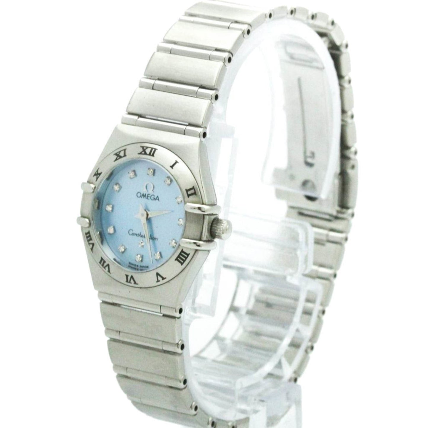 Omega Constellation Quartz Stainless Steel with Diamond Markers 22