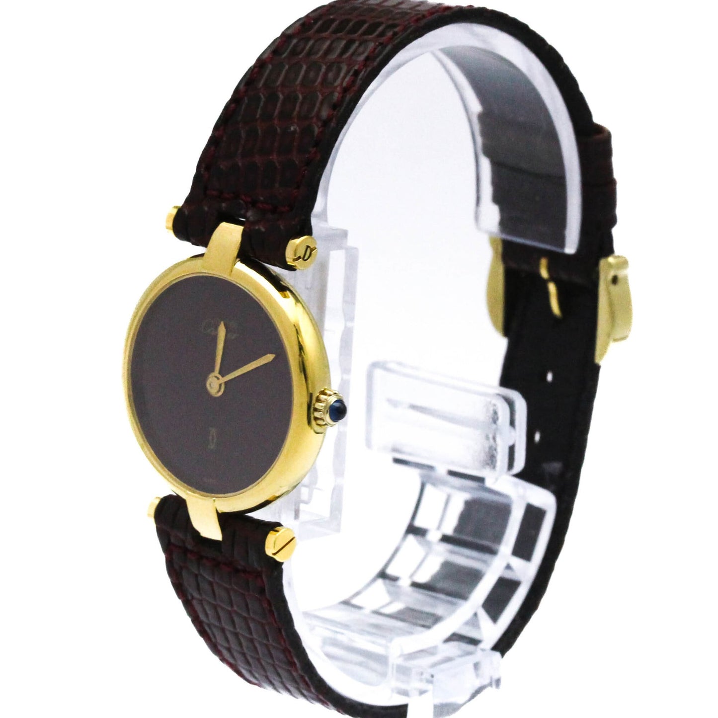 Cartier Must Vendôme Stainless Steel and Leather 24