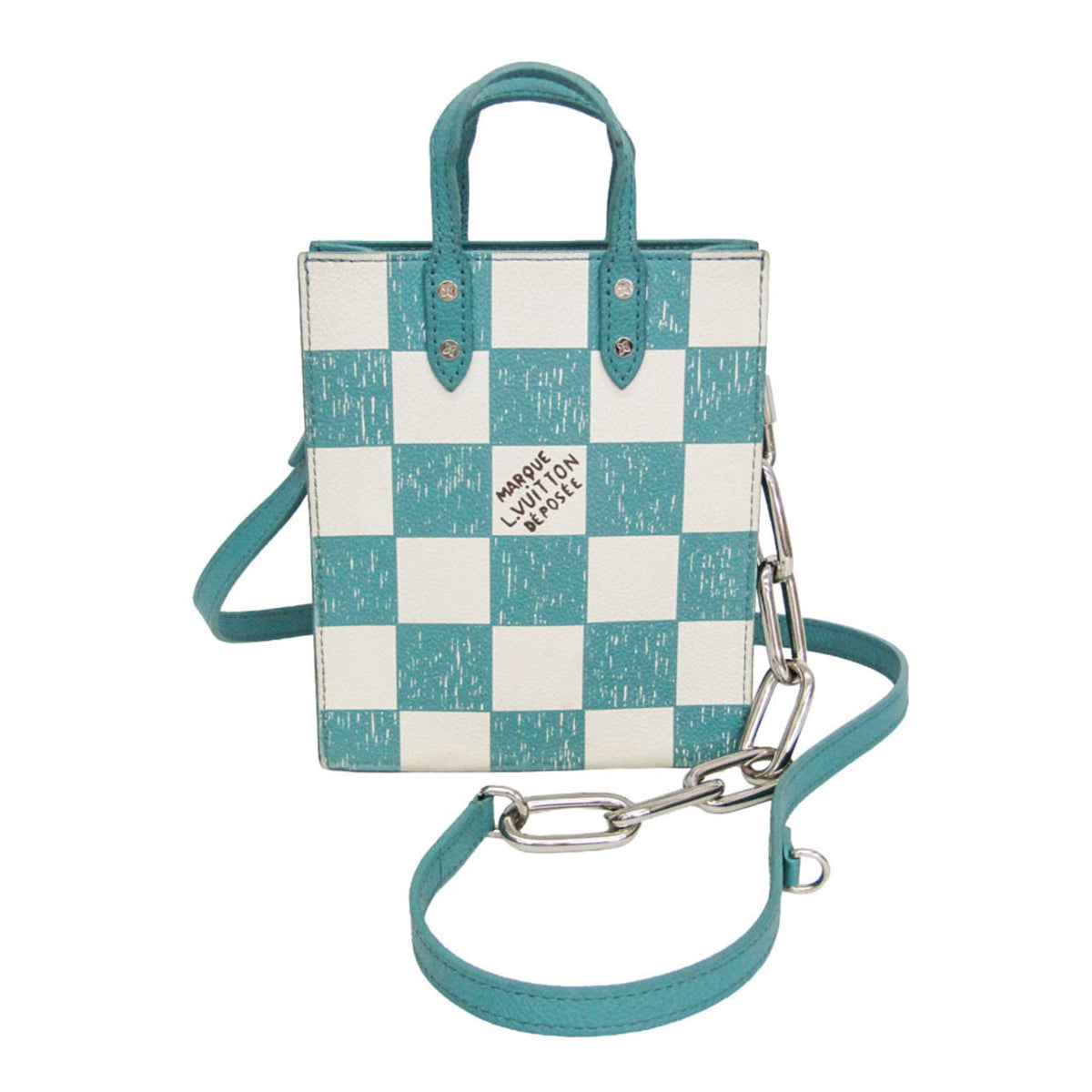 Louis Vuitton Sac Plat Limited Edition Marque Deposee Damier Giant XS