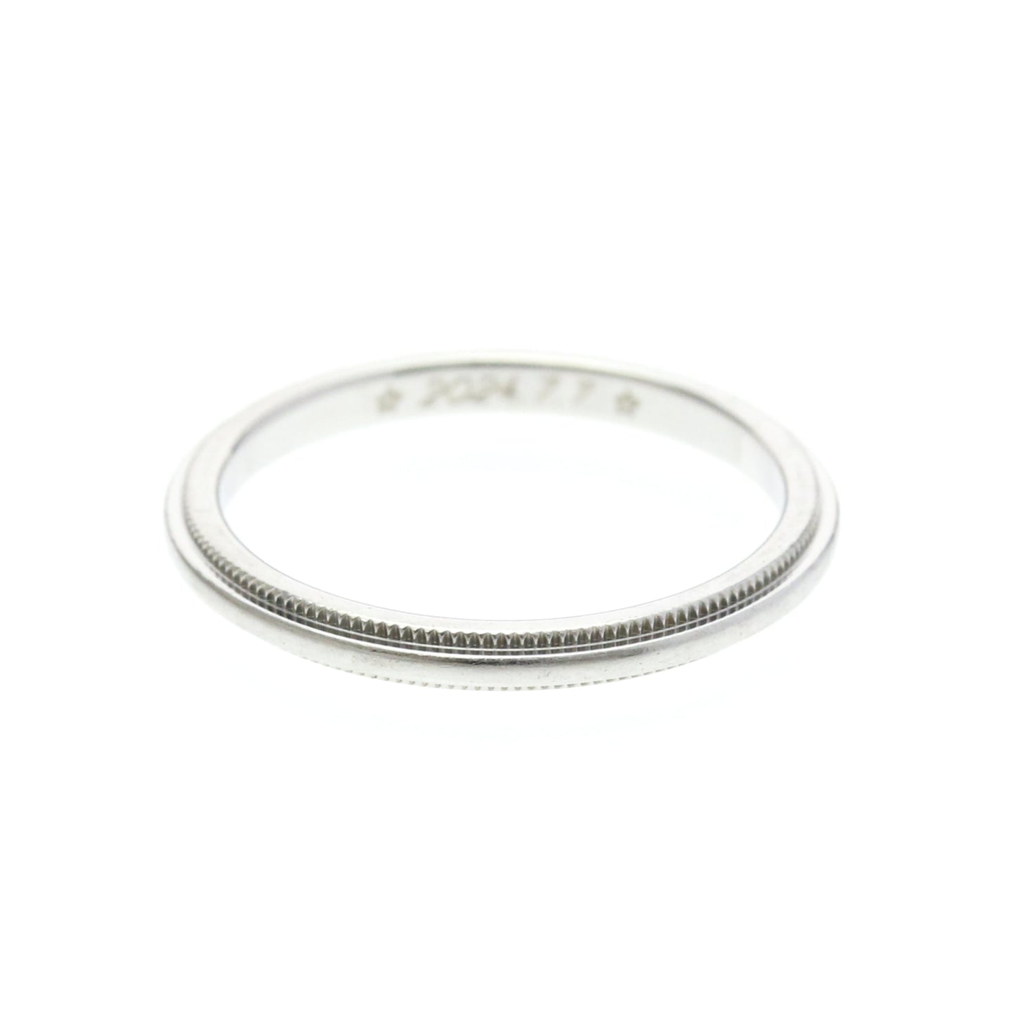 Tiffany & Co. Classic Milgrain Band Platinum 2.5 mm