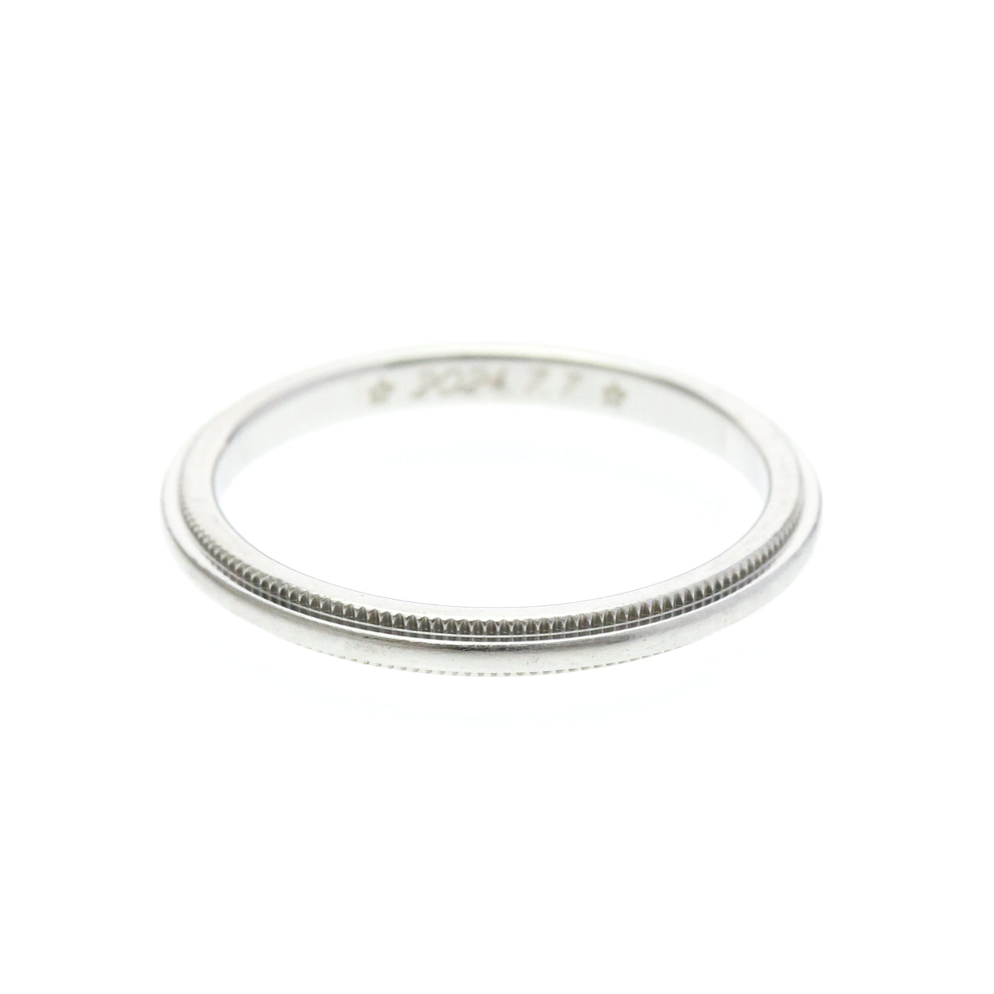 Tiffany & Co. Classic Milgrain Band Platinum 2.5 mm